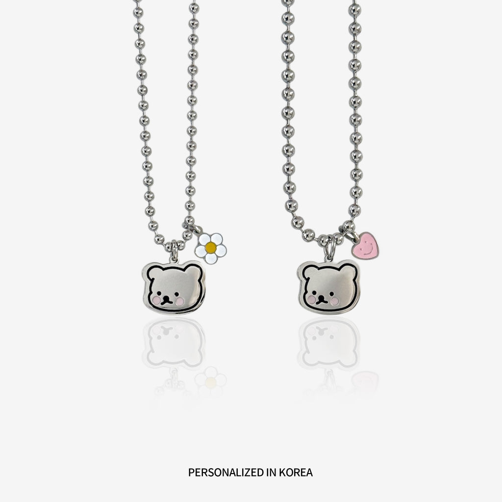 Blushing Bear Custom Pet ID Tag | Personalized Dog & Cat Name Tag