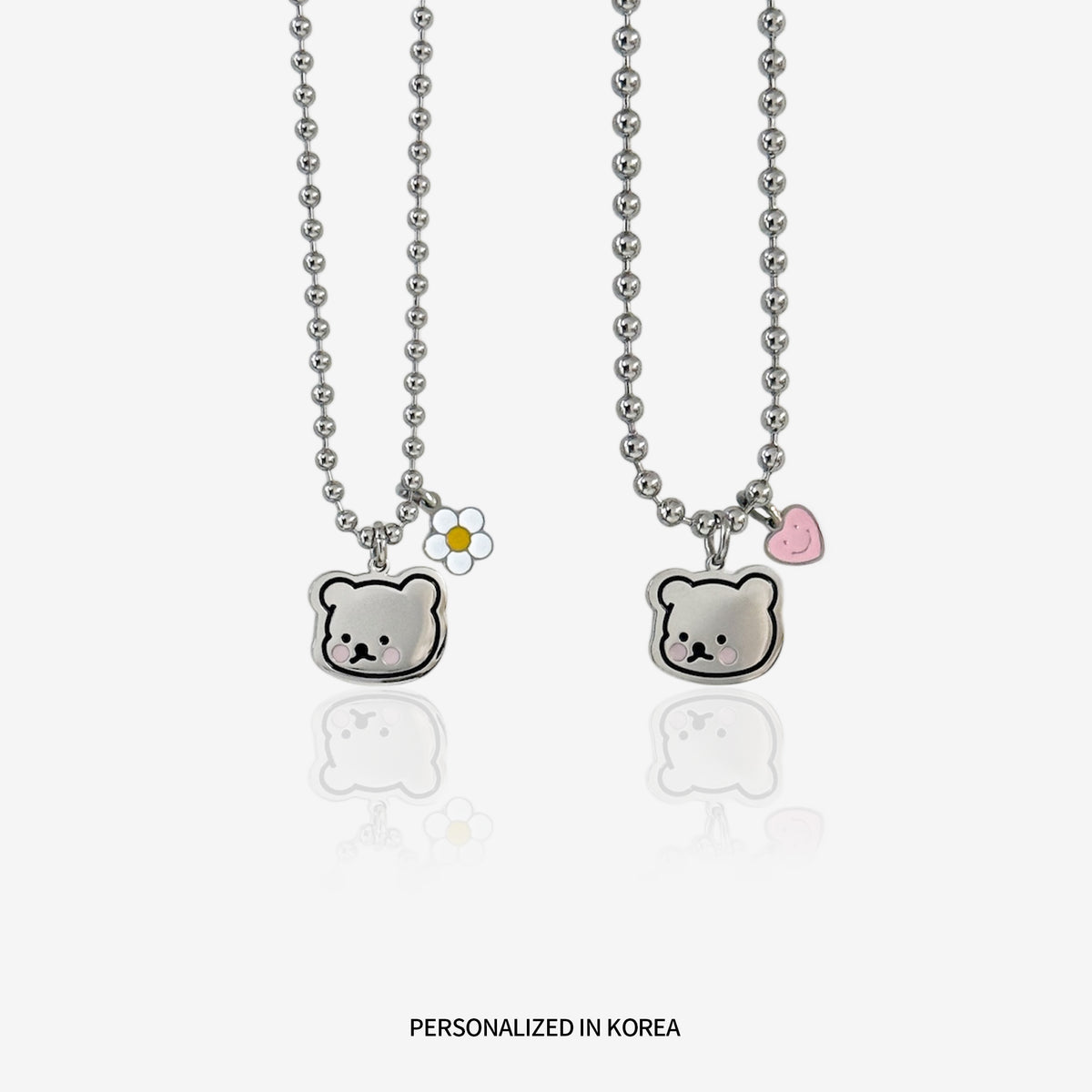 Blushing Bear Custom Pet ID Tag | Personalized Dog & Cat Name Tag
